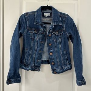 Loft denim jacket. Size XSP. Dark blue.